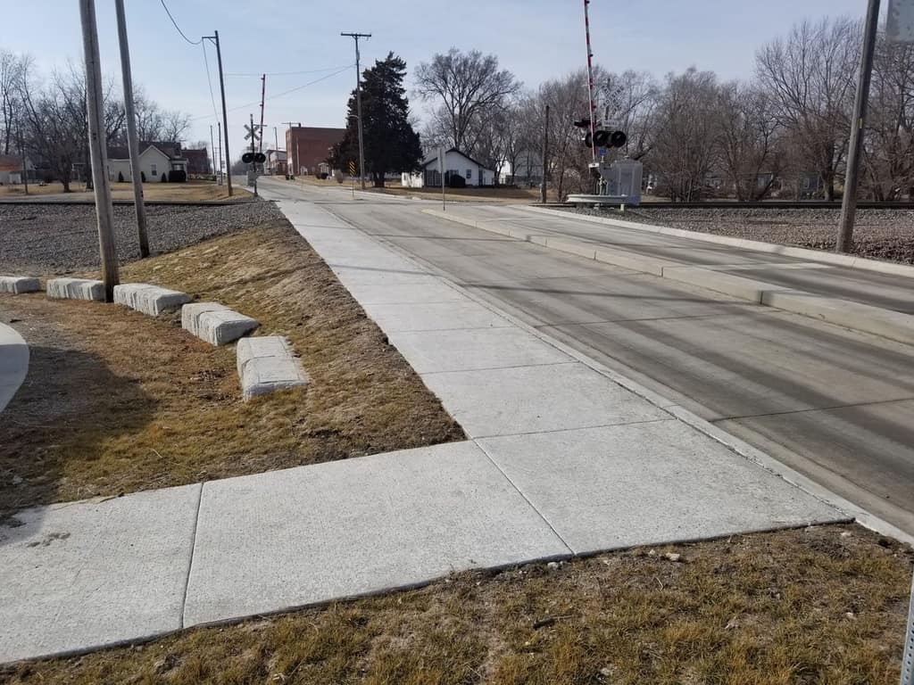 New sidewalks installed along Nelson Street between 5th and 6th Street